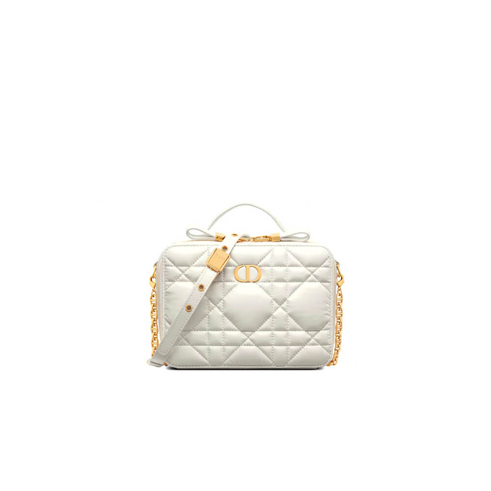 DIOR CARO BOX BAG WITH CHAIN
