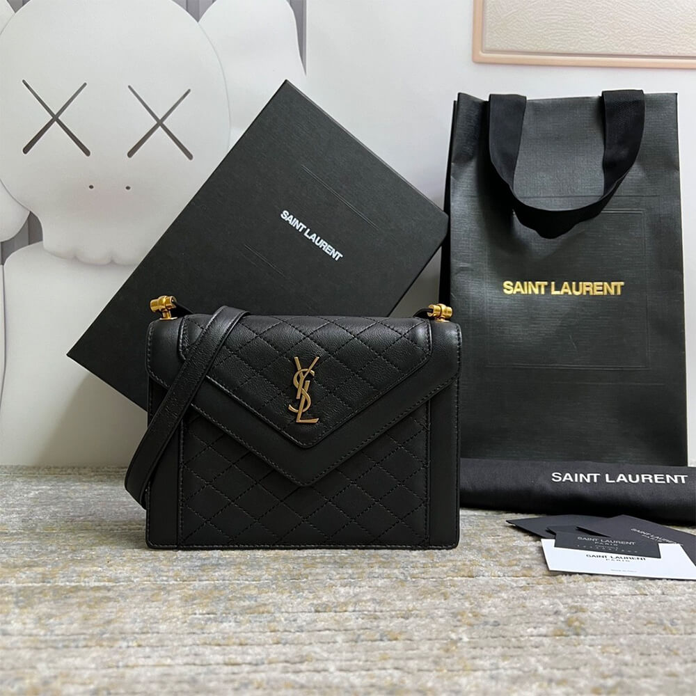 GABY MINI SATCHEL IN QUILTED LAMBSKIN
