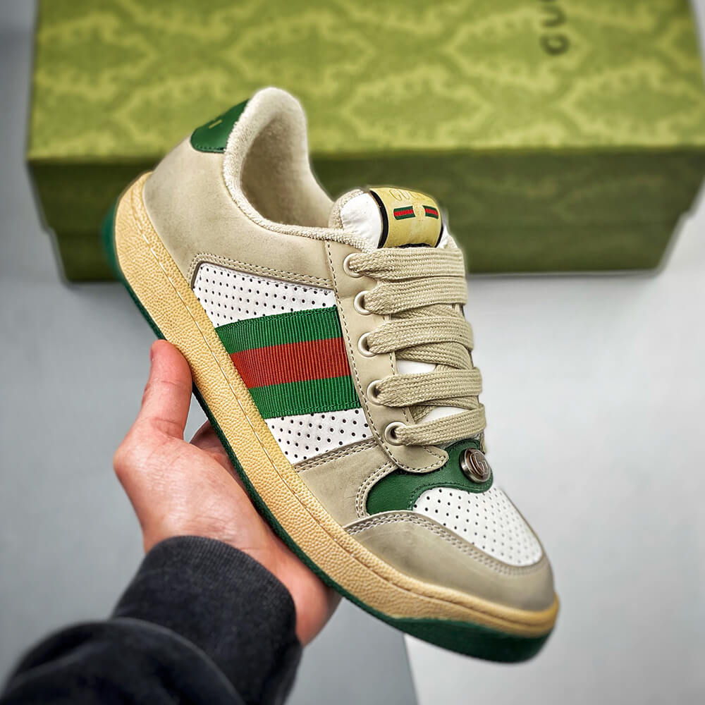 Screener GG leather sneaker
