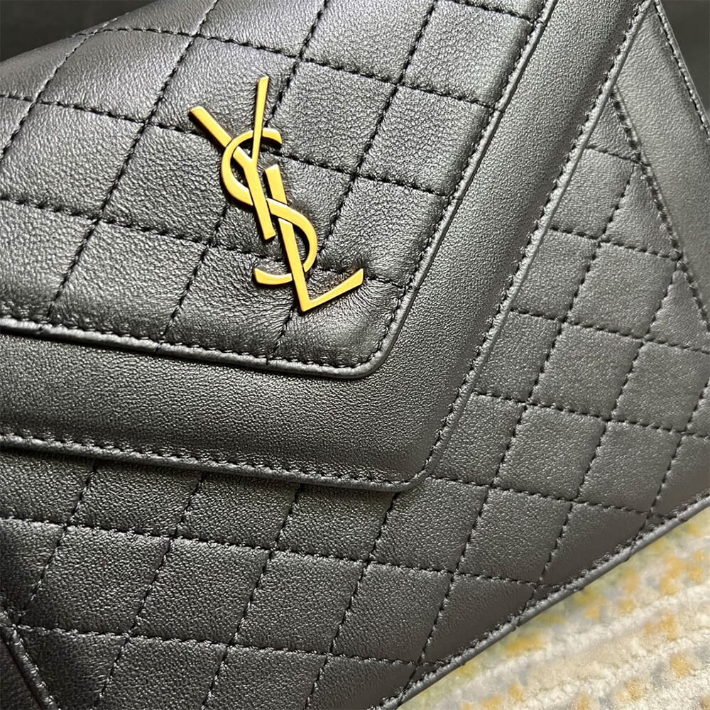 GABY MINI SATCHEL IN QUILTED LAMBSKIN