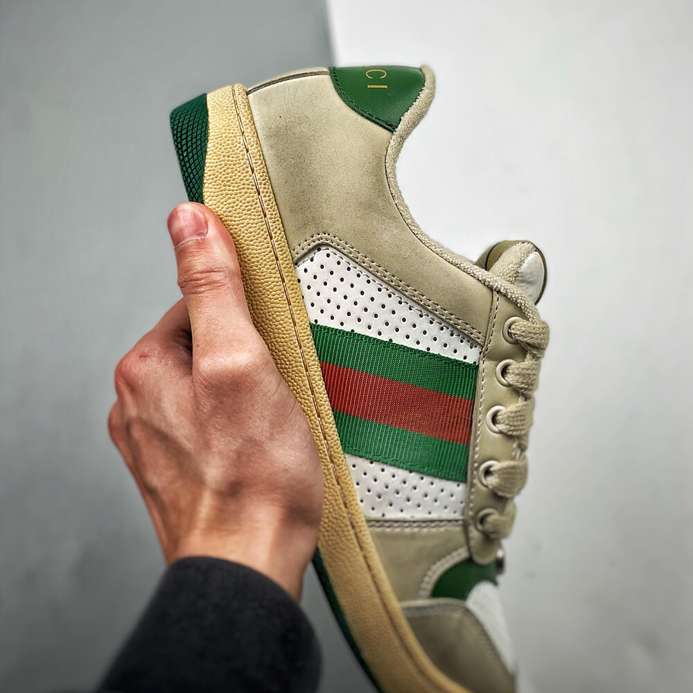 Screener GG leather sneaker