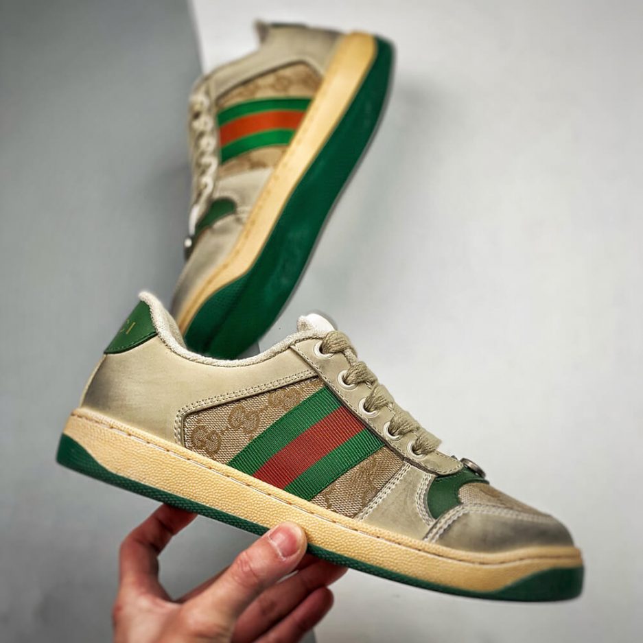 Screener leather sneaker