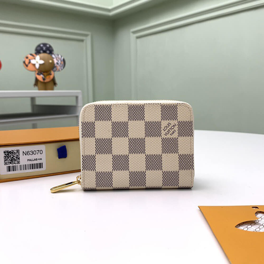 DAMIER AZUR ZIPPY COIN PURSE