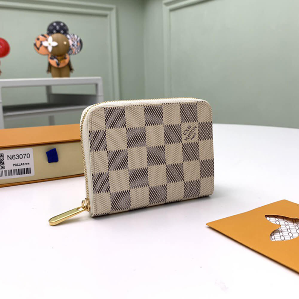 DAMIER AZUR ZIPPY COIN PURSE