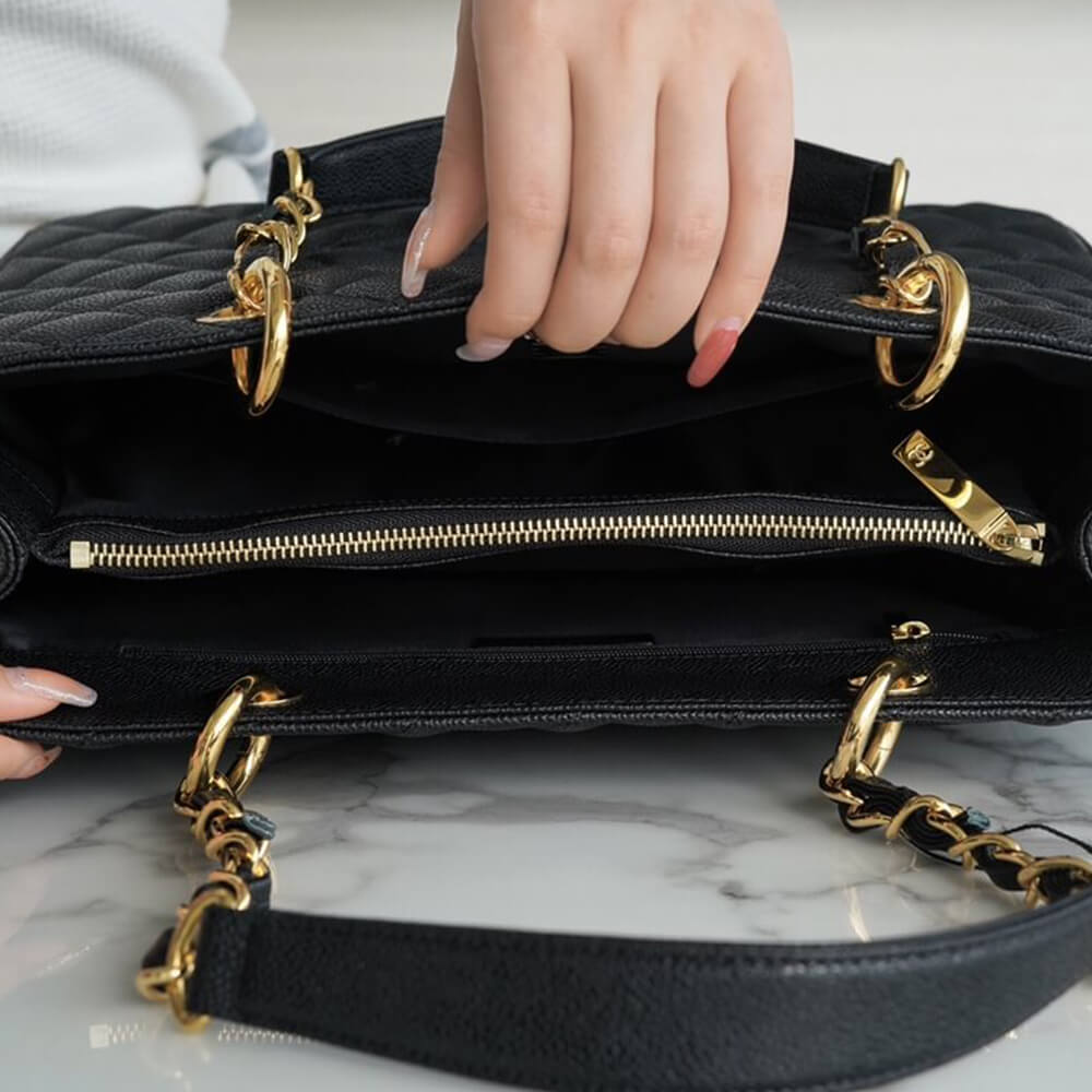 Chanel GST Grand Shopping Tote Black Caviar
