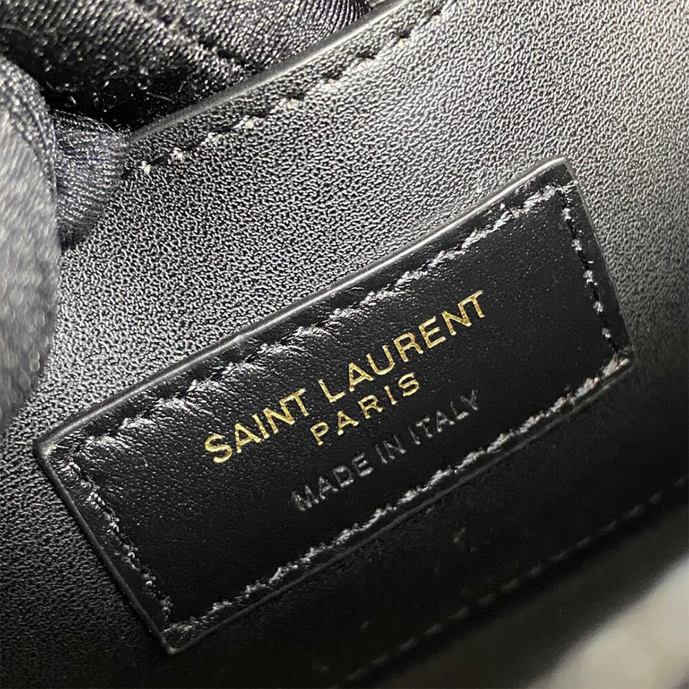 YSL kate medium tassel in crocodile-embossed leather